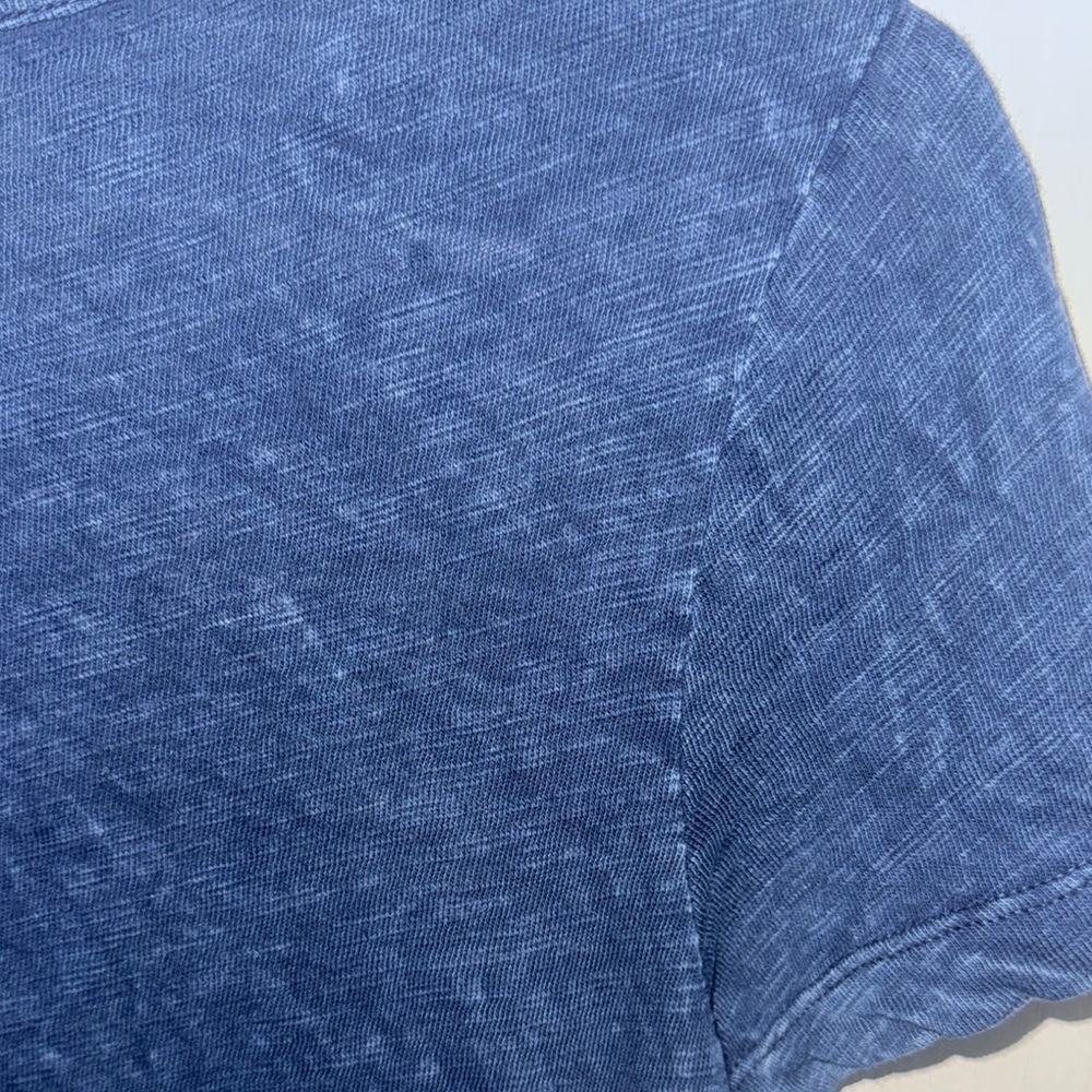 Blue Ruffled Short Sleeve Top - Picture 6 of 6